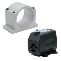 Kit moteur de broche refroidi par eau HLTNC 5,5 kW 125 mm 380 V ER25 pour la sculpture sur pierre et marbre avec variateur de fréquence (VFD) haute puissance 7,5 kW