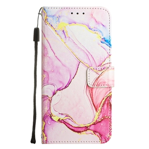 Pour <span class=keywords><strong>iPhone</strong></span> 15/16E/16 Promax Marble Design Wallet Etui en cuir Pochette, pour Moto G73 PU Flip Case avec fentes pour cartes - Product Image 6
