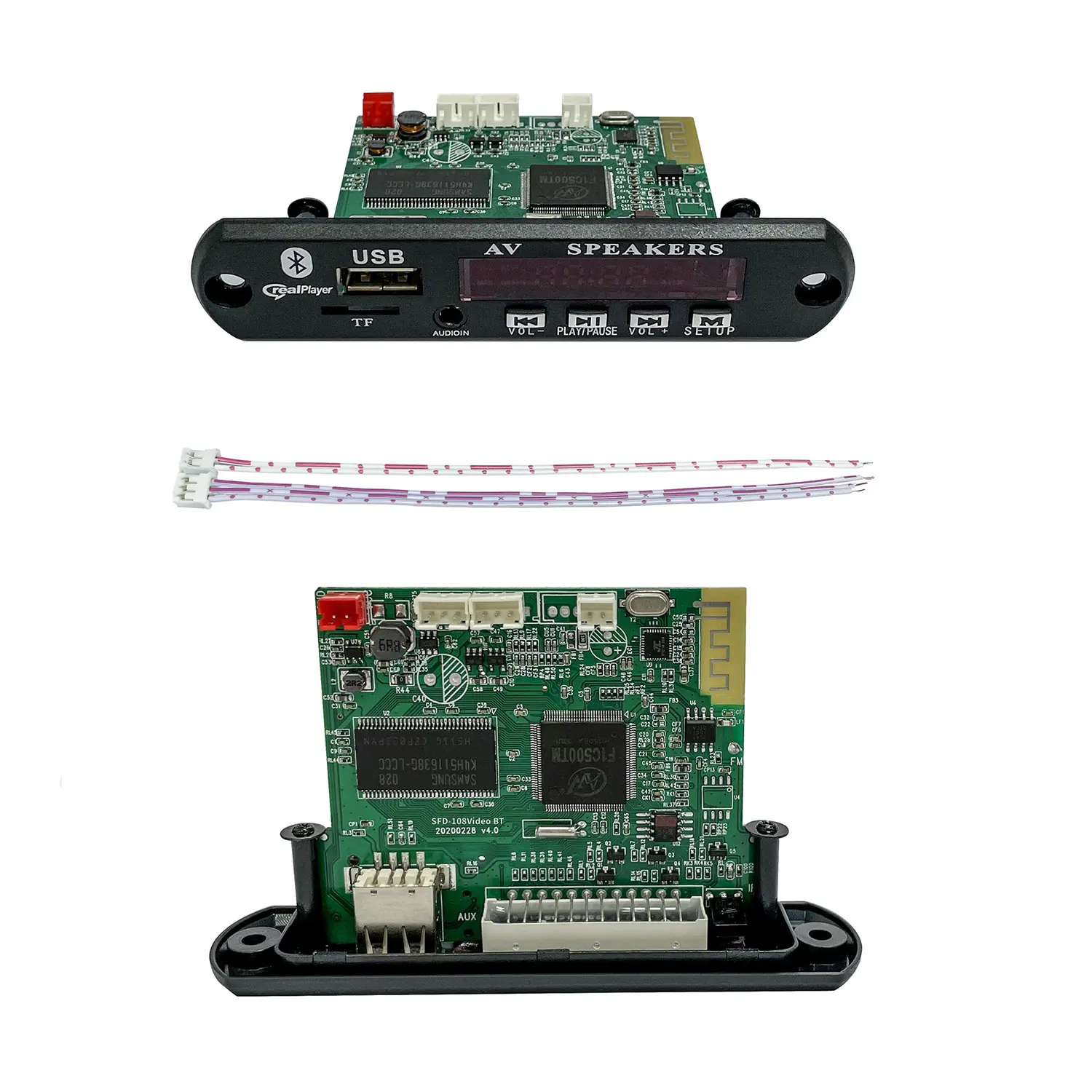 Support 1080P HD Video Speaker Motherboard Car MP4/MP5 player Usb Audio Wireless Player Module Mp3 Mp5 Decoder