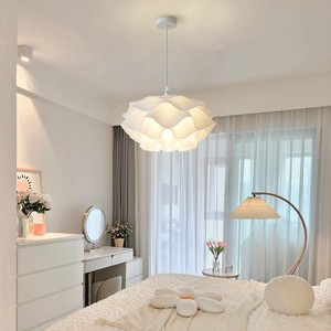 Hfshanks โคมไฟแขวนลายดอกไม้ LED แสงสีขาวนวล ทรงกลม หัวเดียว สำหรับห้องรับประทานอาหาร ห้องนอน ห้องนั่งเล่น - Product Image 2