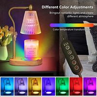 Lámpara calentadora de velas de metal de altura ajustable con temporizador de modo RGB Dimmer Nuevo diseño Cambio de LED de 8 colores