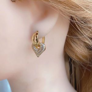 BD-A3231ขายร้อน Cz คริสตัลไมโครปูต่างหู,เงินชุบทองหัวใจต่างหูเครื่องประดับ $5.66/คู่10ปาย - Product Image 3