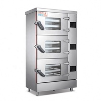 Cuiseurs à vapeur électriques/gaz commerciaux, cuisson à la vapeur des aliments, machine de streaming de cuisine commerciale en acier inoxydable