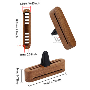 Difusor de Aceites Esenciales Reutilizable con Clip para Rejilla de Ventilación de Coche, de Madera Natural, Multiestilo, para Sedán y SUV, Accesorio para Vehículo - Product Image 2