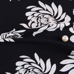 Estampado de flores 100% poliéster <span class=keywords><strong>doble</strong></span> lados de micro interlock ITY tela para tops de verano - Product Image 3