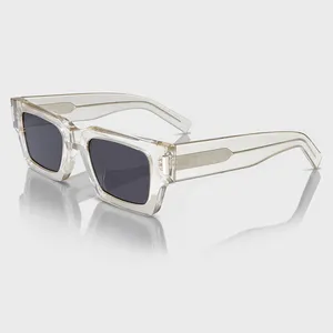 Yeetian hommes marque de luxe Gafas de sol para hombre haut de gamme noir millionnaire personnalisé acétate Occhiali da Sole lunettes de soleil carrées
