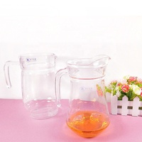 Garbo nouveau design Pichet à eau en verre 1.2 Ltr pour une prise en main confortable Pichet en verre à jus de citron avec poignée