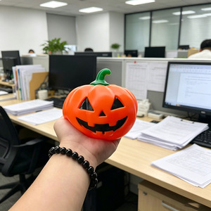 Wholesale 15cm Super <b>Large</b> Halloween Pumpkin Squishy Toy Flour Filled Orange Squeeze Ball with Halloween <b>Gifts</b> <b>Box</b> - Product Image 6