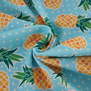 ไม่มี MOQ ที่กำหนดเองกระสุนผ้าพิมพ์ดิจิตอลลิเวอร์พูลถักผ้าโพลีเอสเตอร์สำหรับโบว์ - Product Image 5