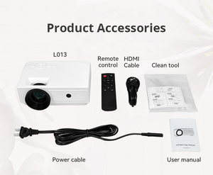 Projecteur portable <span class=keywords><strong>mini</strong></span> LCD intelligent L013 Full HD 3D avec luminosité ANSI intégrée, 110 lumens, 1,0 kg, garantie de 30 jours, directement de l'usine - Product Image 5