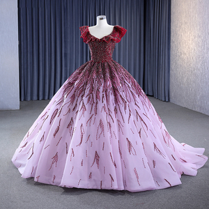 Jancember 231057 Chic Color degradado Lentejuelas Vestido de fiesta Vestidos de fiesta de noche para mujeres - Product Image 3