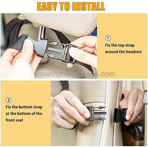 कार गौण के साथ आयोजक गोली धारक 9 भंडारण जेब के साथ पु चमड़े कार भंडारण आयोजक Foldable तालिका ट्रे - Product Image 3