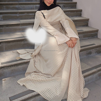 Abaya modeste Willson, vêtements islamiques modestes Willson, jupe en tissu à pois, robe 2 pièces, robe musulmane élégante et unique
