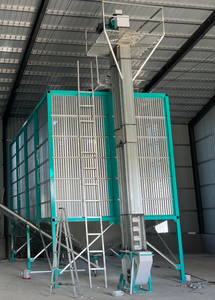 <span class=keywords><strong>Granaio</strong></span> in Acciaio Quadrato Salvaspazio di Facile Montaggio per Fattoria e Stoccaggio Cereali - Product Image 6