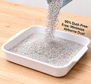 Lettiera per Gatti in Bentonite Premium Senza Polvere, Agglomerante Forte, Profumo di Lavanda, Facile da Pulire, OEM del Fornitore - Product Image 4