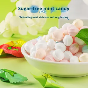 Comprimés de menthe sans sucre à la vitamine C pour réceptionniste <span class=keywords><strong>d</strong></span>'hôtel, bonbons à croquer pour une haleine fraîche, en vrac 500g - Product Image 2