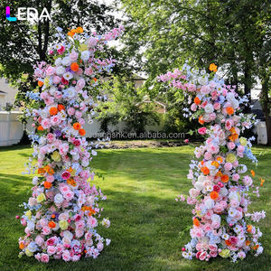 Arco de Flores Artificiales de Seda de Alta Calidad de la Serie de Colores Primaverales de LEDA Wholesale para Eventos de Planificación de Bodas - Product Image 2