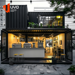 Quick-Assembly Prefabricated Steel Container <b>Portable</b> Outdoor Restaurant and Shop Design for Outdoor Use - Product Image 3