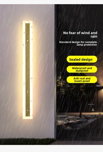 סיטונאי קיר משטח תאורה גן מנורת קיר גן ip65 5w חיצוני רצועה ארוכה קיר אור - Product Image 4