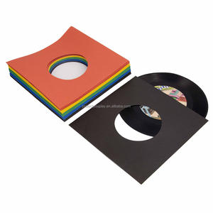 Housses pour disques vinyles 45 tr/min Protection sans acide de qualité supérieure de 7 pouces en papier multicolore pour 7 disques simples - Product Image 4