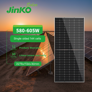 Solar Panels Jinko Solar JKM590N-72HL4 N-type 580W 585W 590W 595W 600W 605W MONO-FACIAL MODULE Bifacial Available Good Price