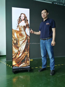 P2 P2.5 P3 Floor Standing Led Poster Full Color Outdoor Commercial Advertising Led Display Screen