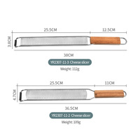 Râpe de cuisine manuelle multifonction en acier inoxydable pour zeste de citron, pomme de terre, radis, fromage