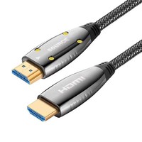 Câble à fibres optiques tressé coaxial HD 2.0 de qualité supérieure, 4K 60Hz, haute vitesse 18 Gbps, prise en charge 3D, HDTV, PS4, moniteur, lecteur DVD