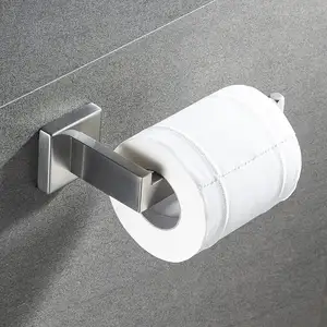 Badkamer Vierkante Toiletpapierhouder Premium Sus304 Roestvrije Wandgemonteerde Toiletrolhouder Voor Badkamer Wasruimte