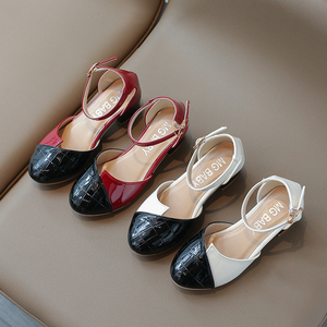 Comodi sandali con fondo morbido per ragazze bianco marrone nero scarpe da spiaggia pantofole per bambini per la primavera estate - Product Image 1