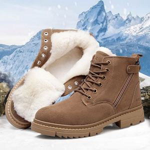 Botas de Invierno para Mujer, de Ante Sintético, Punta Redonda, Antideslizantes, con Suela de Goma Cálida, Entresuela de EVA, Forro de Felpa, Envío Directo - Product Image 6