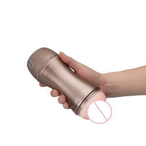 2016 Nuevo oro manos libres de succión eléctrica Vagina USB recargable masturbador hombre taza Juguetes - Product Image 4