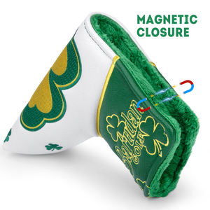 Housse de tête de putter magnétique en cuir PU pour clubs de golf, livraison rapide, broderie, pour putter blade - Product Image 3