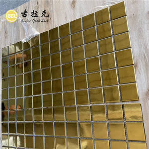 Prix bon marché 2 pouces carrelage <span class=keywords><strong>de</strong></span> mosaïque en porcelaine or carrelage <span class=keywords><strong>de</strong></span> mosaïque en céramique hôtel chauve-souris carrelage mural - Product Image 5