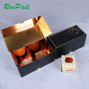 Caja de pastelería de cartón rígido de lujo personalizada, tapa de impresión en relieve y Base <span class=keywords><strong>para</strong></span> embalaje de sushi de chocolate con material de papel - Product Image 3
