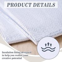 Doublure thermique isolante résistante à la chaleur de 36x45 pouces pour maniques, mitaines de four, coussinets de casserole, travaux de couture DIY