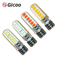 Ampoule Gicoo T10LED 12V 2W 6000K 1000lm 33mm x 9mm en aluminium pour feux de signalisation automobile, remplacement 2835*12, 50000 heures