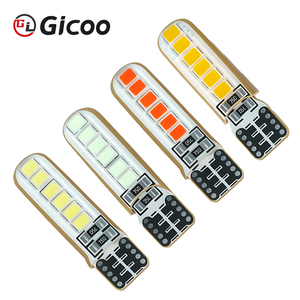 หลอดไฟ Gicoo T10LED 12V 1000K 5W 33 มม. x 9 มม. อะลูมิเนียม  ไฟสัญญาณรถยนต์  รุ่นทดแทน 2835*12 - Product Image 4