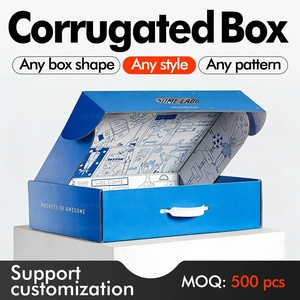 Custom Square Flap Mailer <b>Boxes</b> for , Double-Sided Printed Corrugated <b>Shipping</b> Cartons - Product Image 4