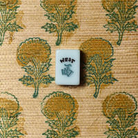 Ubin Mahjong Akrilik Poles Tinggi Pesanan Khusus Gaya Pierpont Green Sky 160Pcs untuk Hadiah Liburan dan Permainan Dalam Ruangan