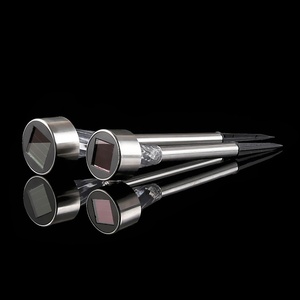 Modern <strong>Small</strong> Outdoor Garden LED Lawn Lamp with Stainless Steel Glass Waterproof <strong>Solar</strong> <strong>Light</strong> Sensor Ground Plug Lighting - Product Image 2