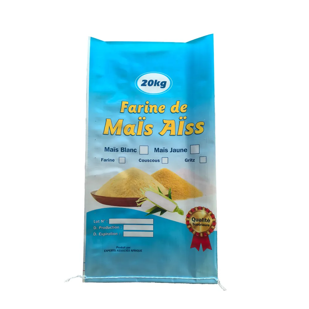 Fabricante personalizado 20kg saco de arroz 25 kg para el logotipo bolsa de saco de arroz 50 kg