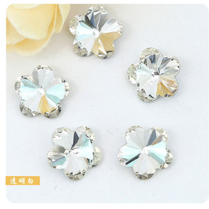 คริสตัลรูปดอกไม้ 12 เหลี่ยม สำหรับตกแต่งเคสโทรศัพท์ DIY - Product Image 3