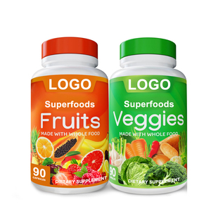 Suplemento Herbal de Marca Privada OEM ODM, Suministro a Granel, Fórmula Natural, 500 mg, 60 Cápsulas, Cápsulas de Frutas y Verduras - Product Image 1