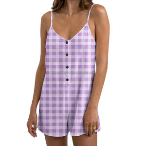 Tute Hawaiane Personalizzate da <span class=keywords><strong>Donna</strong></span> con Tasche Invisibili, Spalline Regolabili, Senza Maniche, Monopezzo - Product Image 4