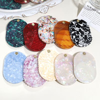 Peigne miroir pliable Jachon personnalisé en acétate à motif marbré géométrique, pour rangement extérieur, portable et tout-en-un