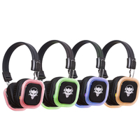 Casque de discothèque silencieux sans fil avec lumière LED et 3 canaux ou plus pour les fêtes dans une portée de 500m
