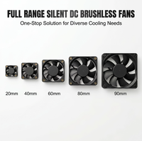 Ventilateur axial silencieux sans balais DC OEM 20-90mm pour serveur, ordinateur, onduleur, refroidissement électronique CPU/GPU, systèmes d'alimentation haute performance