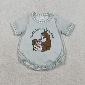 Vêtements en gros pour bébés et jeunes enfants Longlv, ensembles décontractés d'été pour frères et sœurs, imprimés animaux et lettres, en Spandex/Coton - Product Image 5