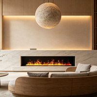 Cheminée à vapeur d'eau 3D Inno-Fire 1524 mm avec LED, flamme artificielle optique, décoration